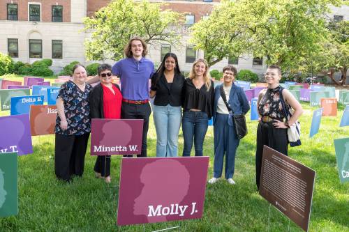 Shown are members and affiliates involved in Hard Histories at Hopkins’ spring 2023 research lab class.